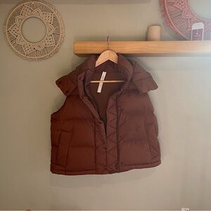 lululemon athletica women’s Brown Puffer Vest